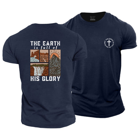Men's The Earth Is Full Of His Glory Cotton T-Shirt